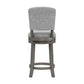 Hillsdale Furniture Santa Clara II Swivel Counter Height Stool, Antique Gray