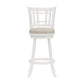 Hillsdale Furniture Fairfox Wood Bar Height Swivel Stool, White