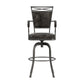 Hillsdale Furniture Bridgetown Metal Bar Height Swivel Stool, Pewter