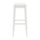 Hillsdale Furniture Fiddler Wood Backless Bar Height Stool, White