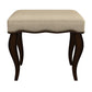 Hillsdale Furniture Hamilton Wood and Upholstered Backless Vanity Stool, Burnished Oak