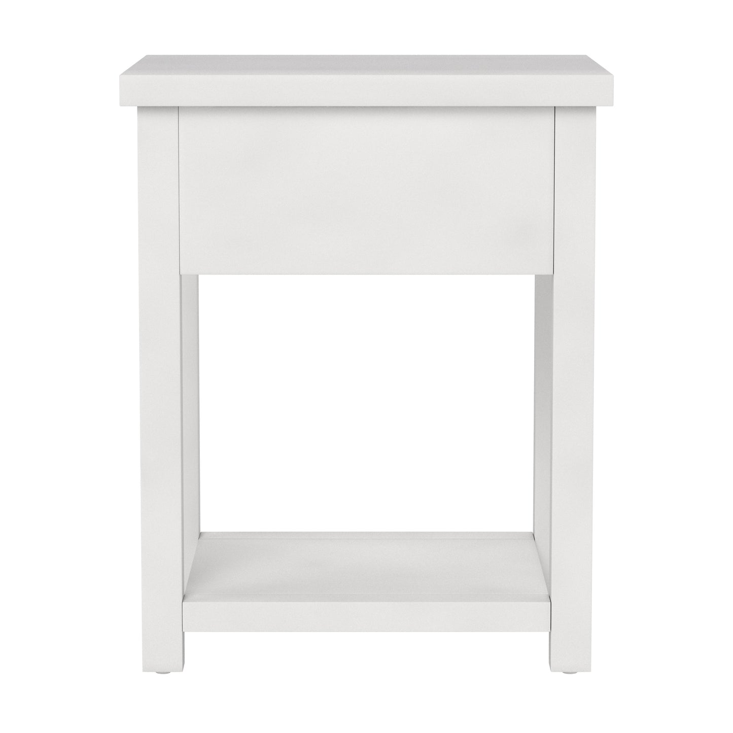 Living Essentials by Hillsdale Harmony Wood Accent Table, Matte White