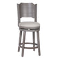 Hillsdale Furniture Clarion Wood Counter Height Swivel Stool, Distressed Gray