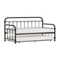 Hillsdale Furniture Kirkland Metal Twin Daybed with Roll Out Trundle, Dark Bronze
