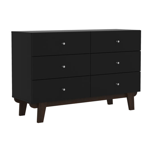 living essentials by hillsdale modern wood 6 drawer dresser Living Essentials by Hillsdale Harmony Wood 6 Drawer Dresser - Overstock