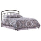 Hillsdale Furniture Julien Full/Queen Metal Headboard with Frame, Textured Black