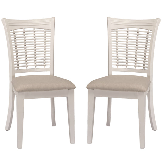 Hillsdale Furniture Bayberry Wood Dining Chair, Set of 2, White
