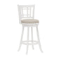 Hillsdale Furniture Fairfox Wood Bar Height Swivel Stool, White