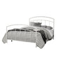 Hillsdale Furniture Julien Queen Metal Bed, Textured White