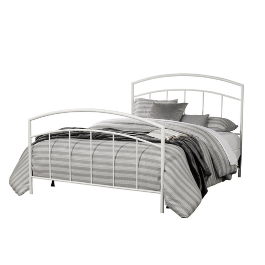 Hillsdale Furniture Julien Queen Metal Bed, Textured White